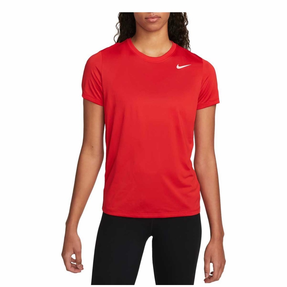 Nike Women's Dri-Fri Legend University Red Short Sleeve Tee